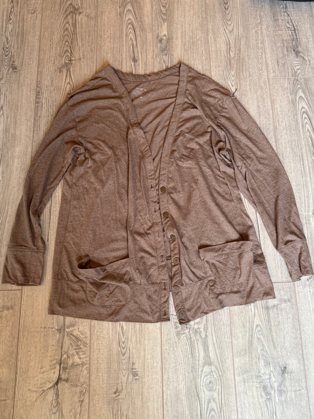 Old Navy Brown Lightweight Button-Front Cardigan